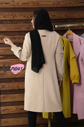 مانتو مازراتی بلند آستین ضربدری
