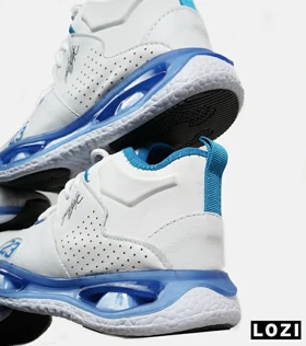 کتانی ساق‌دار زنانه و مردانه سفید آبی Nike air jordan 23