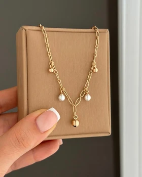 پابند آویز گوی و مروارید ژوپینگ