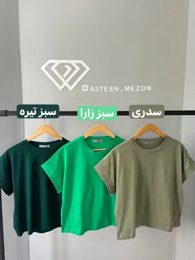 تیشرت آستین پاکتی (قد55)