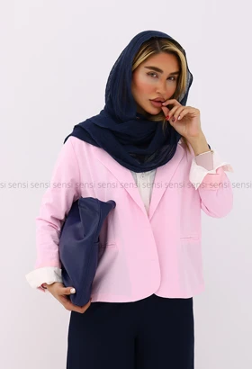 کت زنانه لینن آستین آستر دار کد1006546