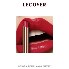 رژ لب جامد مرطوب‌کننده لیکاور Lecover Moisturizing Lipstick (N400 CHERRY)