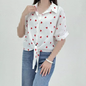 شومیز زنانه جلو گره‌ای