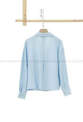 شومیز یقه هفت پری کد1005793