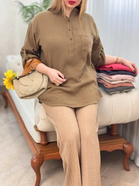 تونیک دبل فیس جیب‌دار 3332