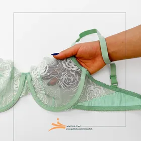 ست سبز پاستیلی کاپ بی فنردار برند نوشه پوش