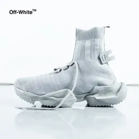 کفش ساق‌دار Off white مدل socuring(طوسی)