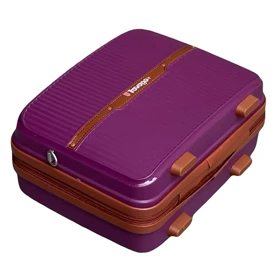 چمدان نشکن تراولگو مدل TRAVEL GO - TV7575 TRIP TIME SERIES سری 4 عددی ( به همراه چمدان آرایشی هدیه ) (نسکافه ای)