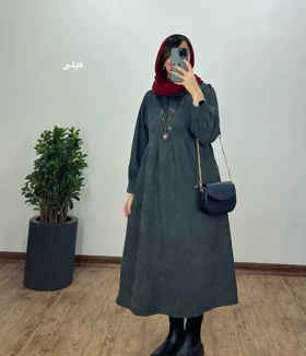 پیراهن مانتویی پاییزه ترگل