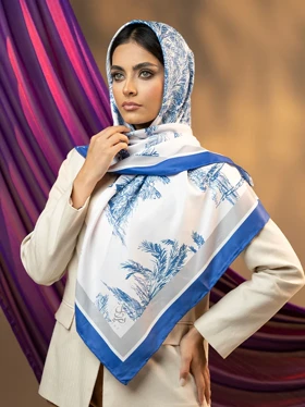 روسری ابریشم جنگل ایرانی