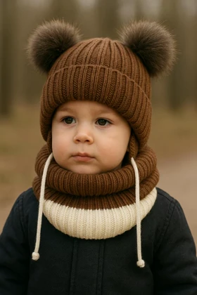 کلاه و شالگردن بچگانه دخترانه و پسرانه