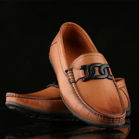 کفش کالج مردانه چرم یلسان مدل آیهان کد 541-GN