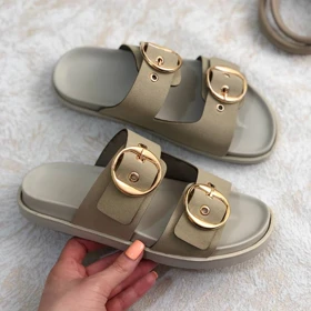 اسلیپر زنانه زارا (ZARA) مدل ترمه رنگ کرم