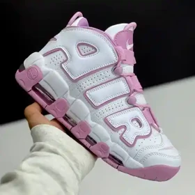 کفش نایک ایر مور آپتمپو سفید صورتی Nike Air More Uptempo Pink White