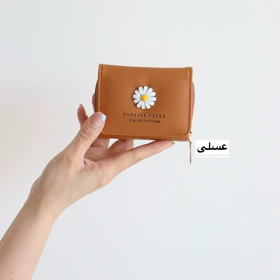 کیف پول و جاکارتی نیل (عسلی)