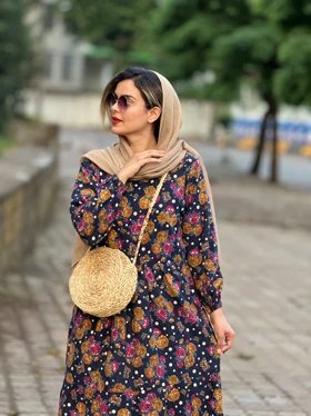 پیراهن مانتویی تبسم