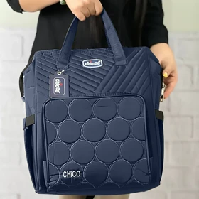 ساک لوازم کودک و نوزاد چیکو مدل POLKA (سرمه‌ای)