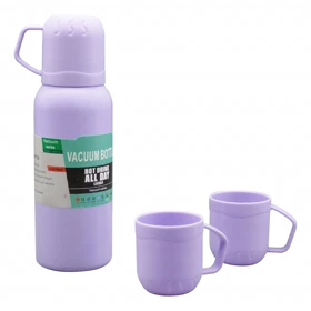 ست فلاسک و لیوان استیل وکیوم مدل DWX ظرفیت 0.6 لیتر