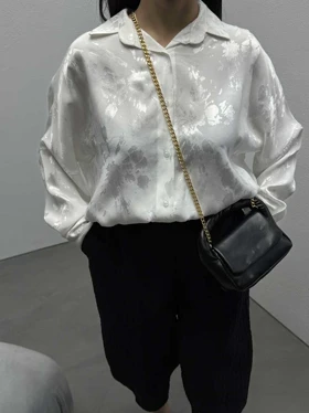 شومیز ساتن طرحدار