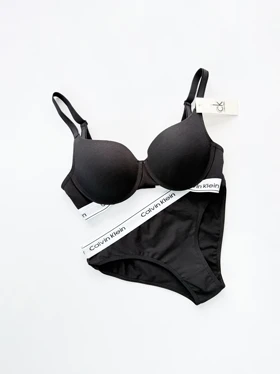 ست شورت اسلیپ و سوتین فنر دار نخ پنبه کلوین کلاین Calvin Klein