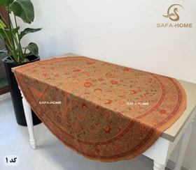 سفره رومیزی مخمل ترک گرد قطر 150 سانتی متر