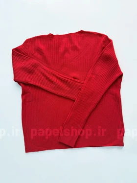 بلوز بافت گپ آستین بلند ساده