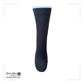 جوراب نخی مشکی ساق‌دار