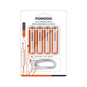 باتری شارژی قلمی پرودو مدل PORODO PDAA25RB