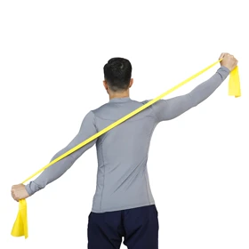 کش پیلاتس زرد 2 متری تن‌زیب - سختی 1 (سبک)