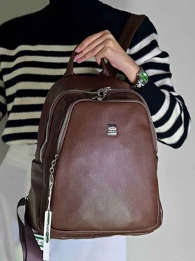 کوله پشتی زنانه بنو مدل لیزا کد BENO 4778 (شکلاتی)