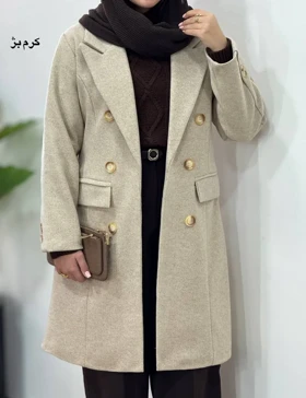 پالتو فوتر آستردار بلند راحیل 1
