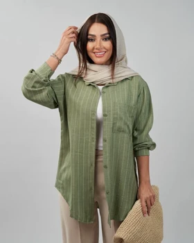 مانتو راه راه مدل ژاله کد 50269