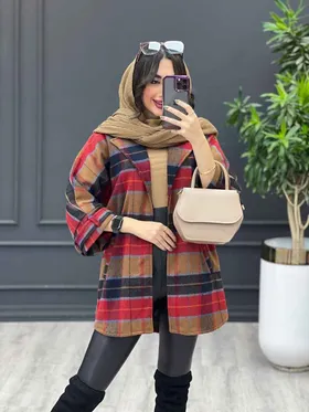 پالتو چهارخونه پشت دو پاگن