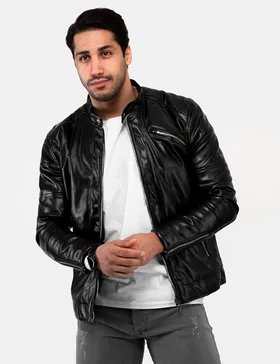 کاپشن چرمی مردانه Floy