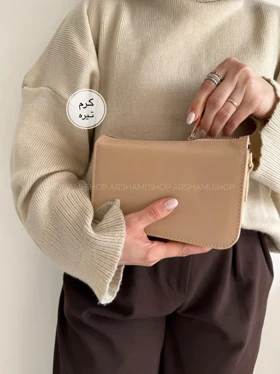 کیف زنانه دوشی نوا (کرم تیره)