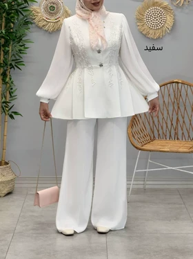 3045-کت و شلوار مزونی دلبر