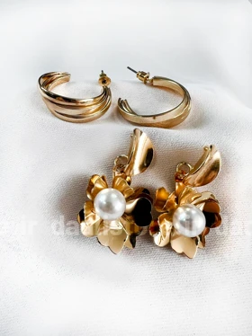 گوشواره پکی زارا 2 عددی