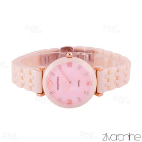 ساعت امپریو آرمانی زنانه صورتی سرامیکی 105014