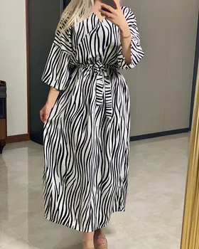 پیراهن بلند کمربندی
