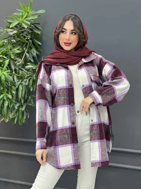شکت چهارخونه تک جیب پاکتی