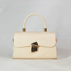 کیف دستی زنانه نیلوفر رنگ کرم کد 5801