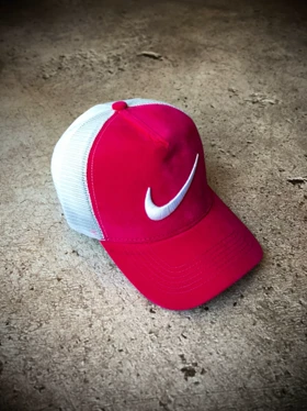 کلاه بیسبالی مخمل وارداتی مدل NIKE _ صورتی