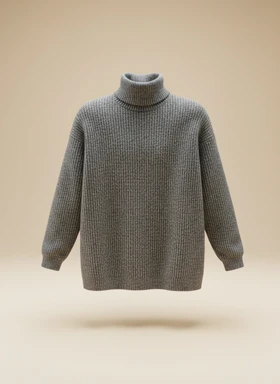 پلیور بافت یقه اسکی در 4 رنگ فری سایز لش مناسب سایزهای L تا 2XL