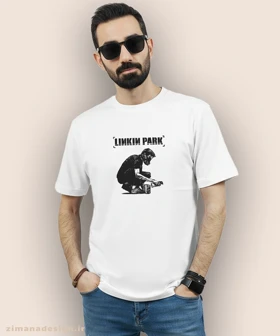 تیشرت مردانه و زنانه طرح لینکین پارک کد 995