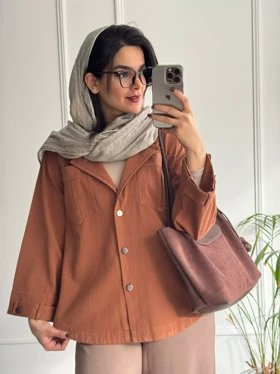 مانتو کتان جین رنگی شایلین