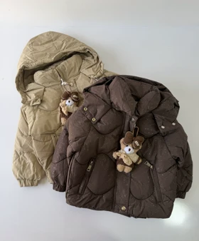 کاپشن وارداتی دخترانه عروسک دار