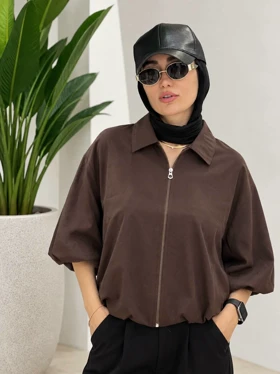 بامبر زنانه گیسو (قهوه ای)