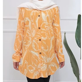 مانتو زنانه کراش کاملس گل‌دار