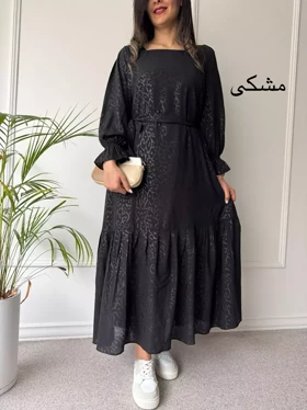 پیراهن حریر آستردار دنیز