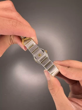 ساعت مچی امگا کانستلیشن بند سیلورطلایی اندکس نگین Omega Constellation